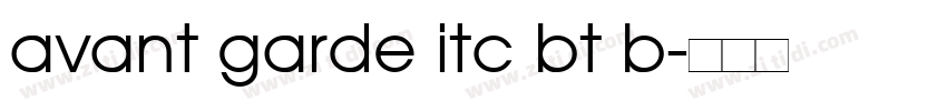 avant garde itc bt b字体转换
